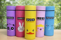 Cute Animal Character Glass Water Bottle, 500 ml, Multicolour Pack of 1
