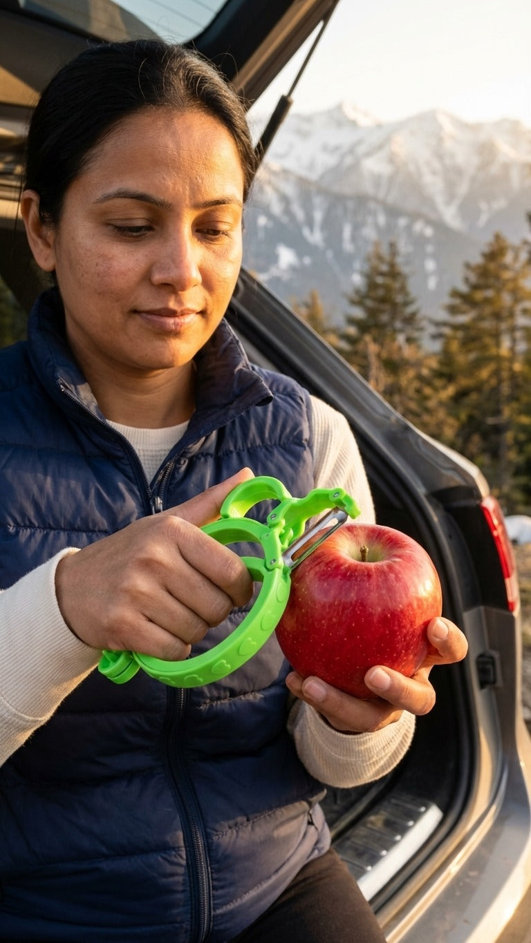 Apple Peeler, Handheld Vegetable Peeler, Portable Kitchen Tool for Outdoor Use