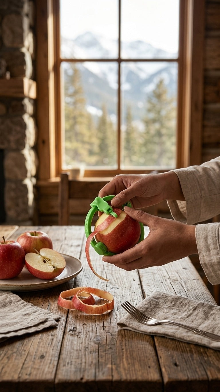 Apple Peeler, Handheld Vegetable Peeler, Portable Kitchen Tool for Outdoor Use