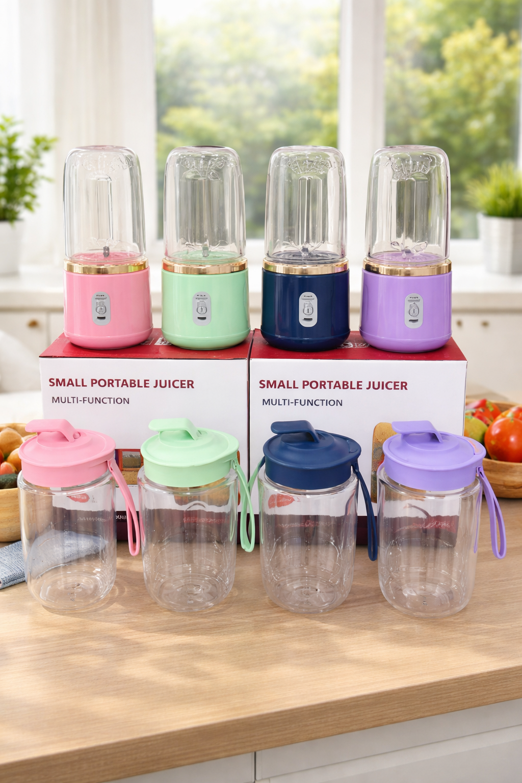 Small Portable Juicer, Multi-Function,with Extra Blending Jar, 400 ml Capacity