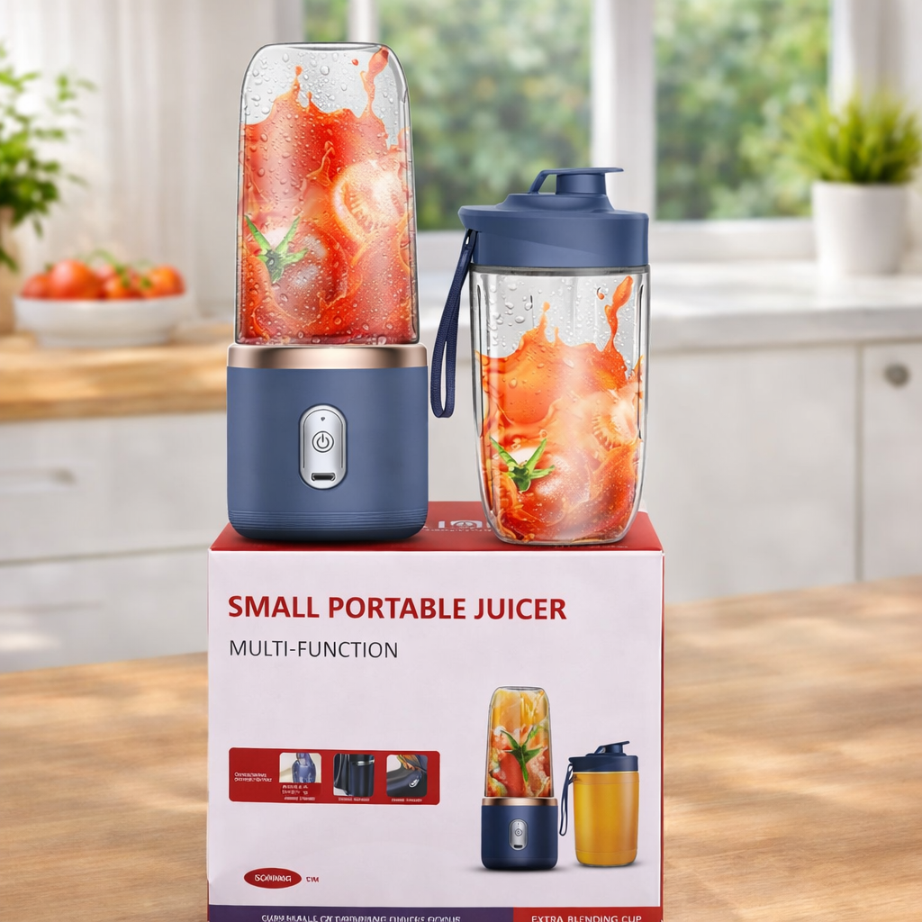 Small Portable Juicer, Multi-Function,with Extra Blending Jar, 400 ml Capacity