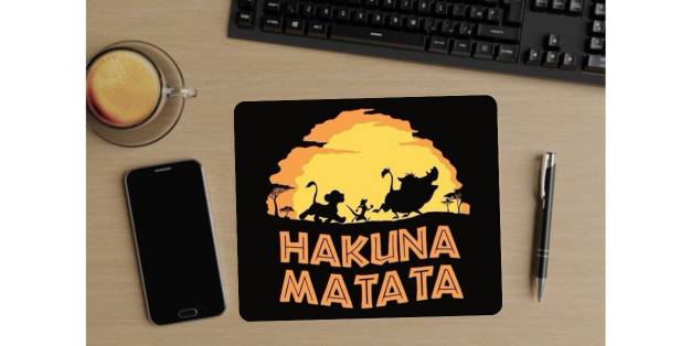 Motivational Quote Mouse Pad, Non-Slip Rubber Base, Black and White Mousepad