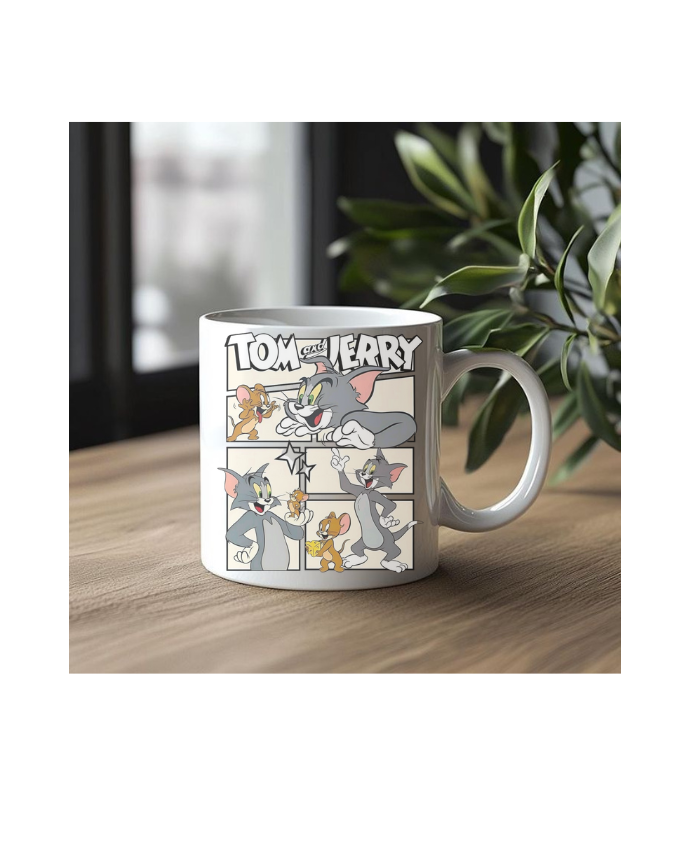 Cartoon Comic Strip Coffee, White Ceramic, 11 oz Ceramic Coffee Mug